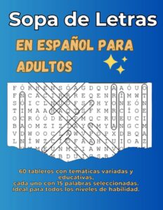 Sopas de letras para adultos mayores