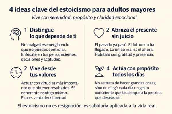 Estoicismo para adultos mayores